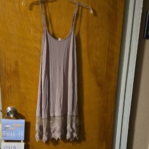 Fashionomics Lace Hem Slip Nighty Medium: C